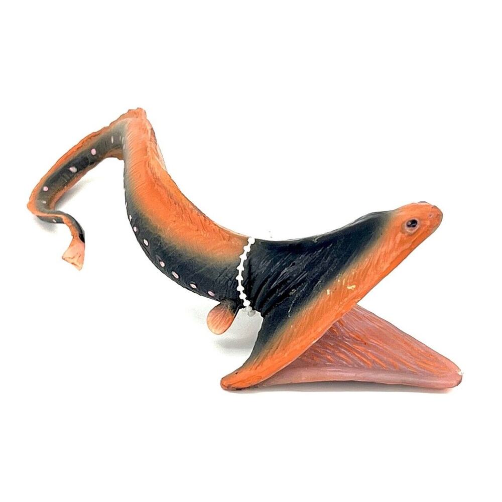 Gulper eel by Safari Ltd. 1997 abyssal fish retired figure glow in the dark